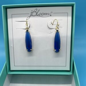 JBloom Bleu Blue and Gold Modern dangle Earrings